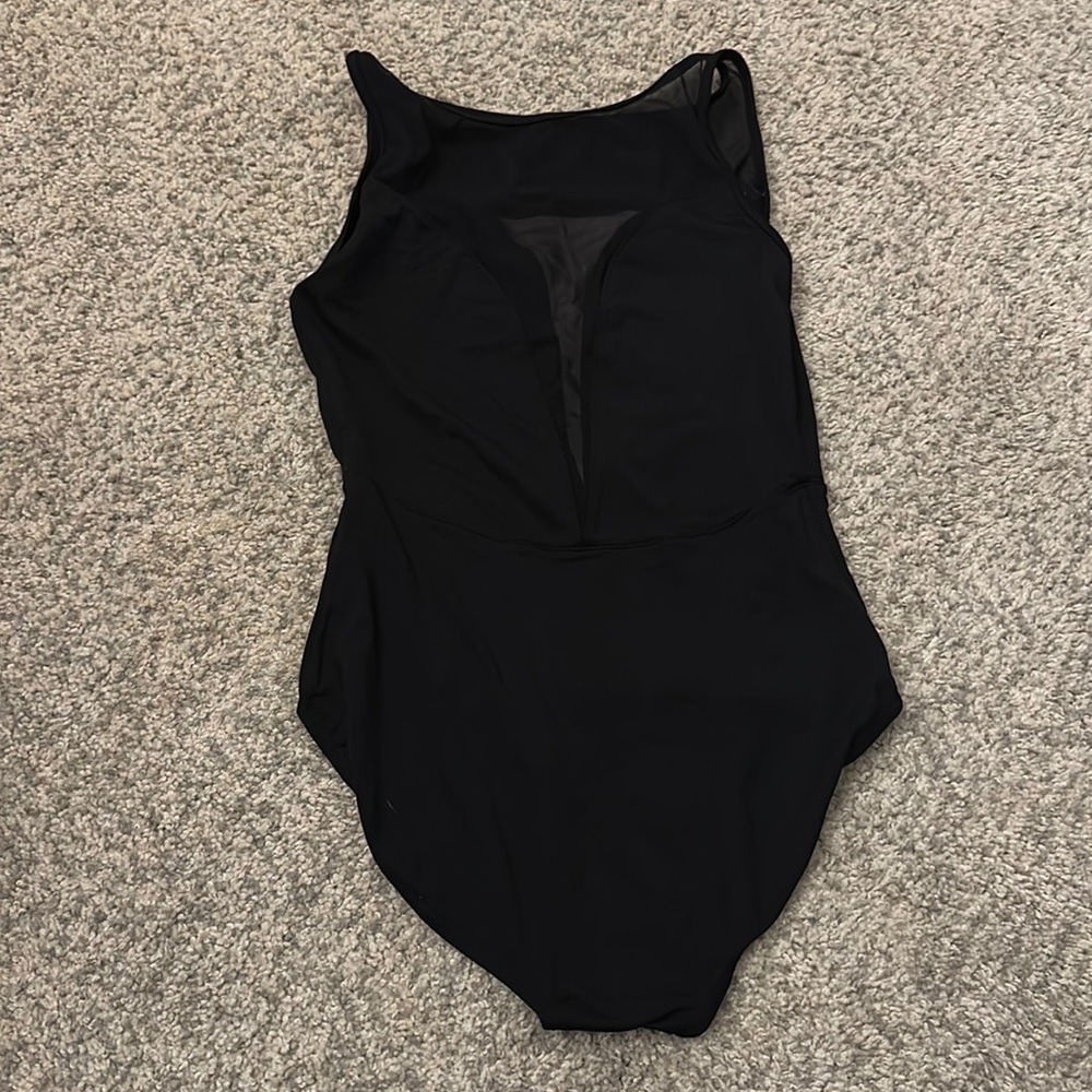 Black Top Mesh Leotard
